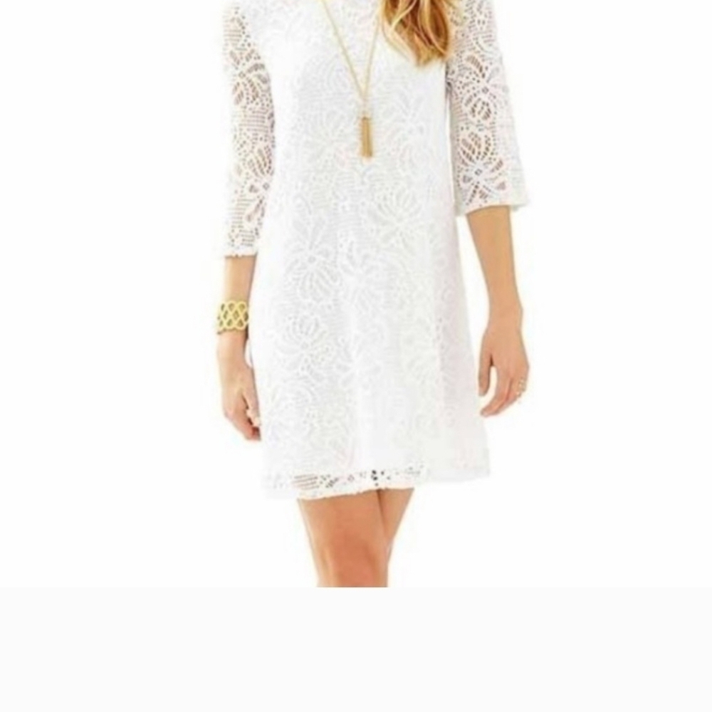 Lilly Pullitzer Elegant White Lace Dress